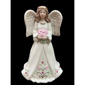 LENOX American By Design Heavenly Hearts Angel Figurine 5.75" Bible‎ Cottagecore